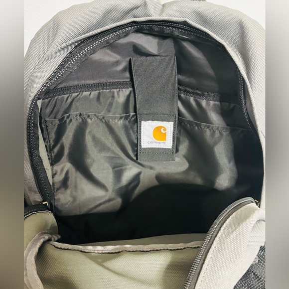 Carhartt 27L Single-Compartment Backpack, Durable Pack with Laptop Sleeve Gray - Picture 13 of 15